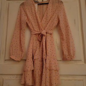 chiffon dress tie wast dress